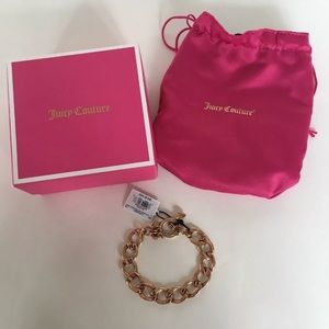 Juicy Couture Rose Gold Link Charm Bracelet